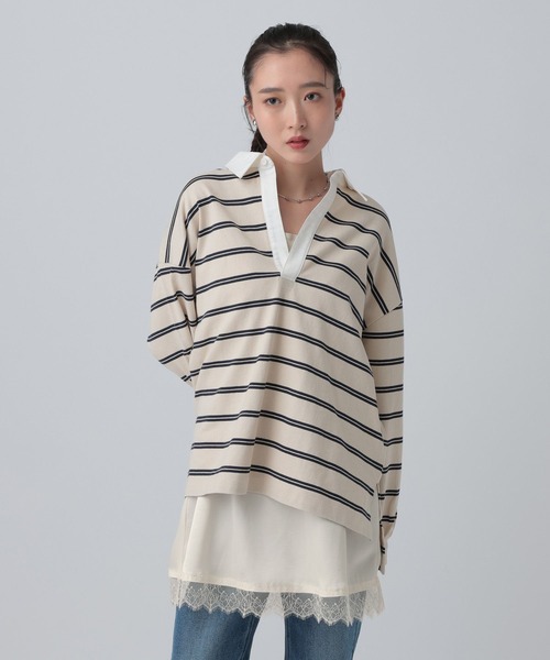 LEPSIM(レプシィム)の「サテンレースキャミチュニック 639092(キャミソール・レディース・ブラック/ホワイト・FREE)」の16枚目の写真