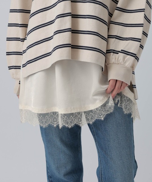 LEPSIM(レプシィム)の「サテンレースキャミチュニック 639092(キャミソール・レディース・ブラック/ホワイト・FREE)」の17枚目の写真