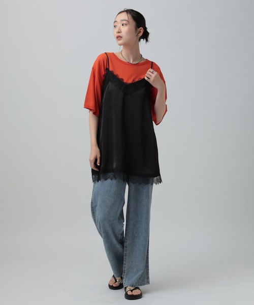 【新品】LEPSIM レプシィム サテンレースキャミチュニック LEPSIM｜サテンレースキャミチュニック | Rakuten Fashion(楽天