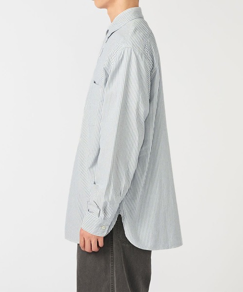 nanamica（ナナミカ）の「【nanamica / ナナミカ】Button Down Stripe Wind Shirt（シャツ/ブラウス・メンズ・ネイビー・S/M）」の3枚目の写真