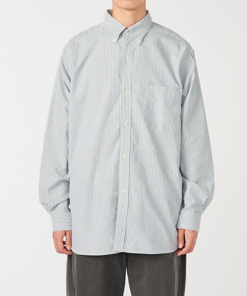 nanamica（ナナミカ）の「【nanamica / ナナミカ】Button Down Stripe Wind Shirt（シャツ/ブラウス・メンズ・ネイビー・S/M）」の2枚目の写真