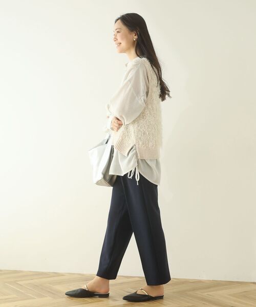 Green　Parks（グリーンパークス）の「ラメ入り毛足ニットベスト（ベスト・レディース・ホワイト系その他2/グレー・FREE）」の14枚目の写真