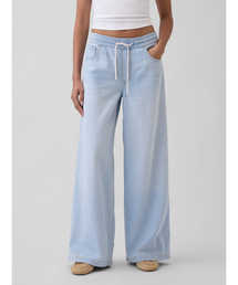 ミッドライズ ウルトラソフト イージーウエスト バギーデニム