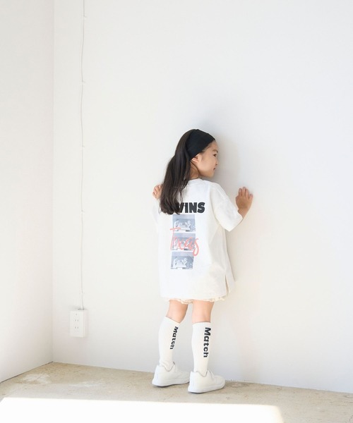 LOWRYS FARM（ローリーズファーム）の「ストライプバルーンショートパンツ　640737（その他パンツ・キッズ・ベージュ/ブルー・150cm/140cm/130cm/120cm/110cm）」の5枚目の写真