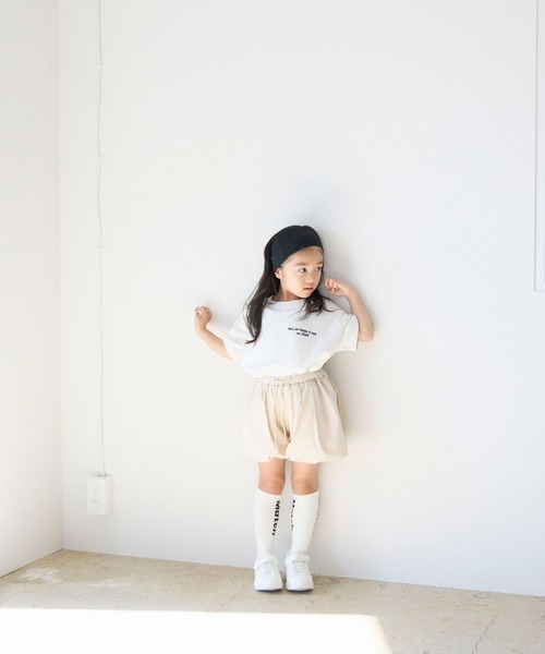 LOWRYS FARM（ローリーズファーム）の「ストライプバルーンショートパンツ　640737（その他パンツ・キッズ・ベージュ/ブルー・150cm/140cm/130cm/120cm/110cm）」の6枚目の写真