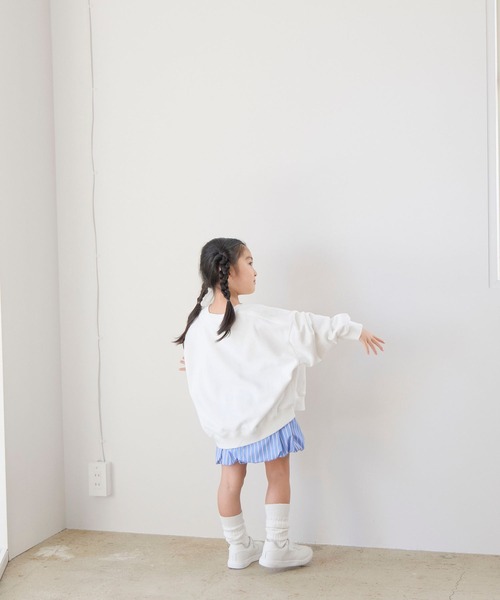 LOWRYS FARM（ローリーズファーム）の「ストライプバルーンショートパンツ　640737（その他パンツ・キッズ・ベージュ/ブルー・150cm/140cm/130cm/120cm/110cm）」の10枚目の写真