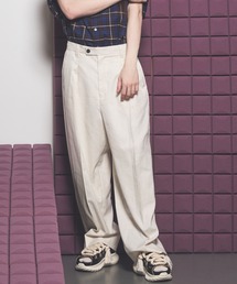 UNISEX》3D Cut Prime-Wide Gathered Trousers/3Dカットプライムワイド