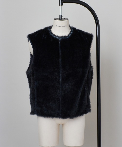 SHINYAKOZUKA（シンヤコヅカ）の「TIMBERMAN GILET(ISSUE#7)（ベスト・メンズ・キャメル/ダークネイビー・LARGE/MEDIUM）」の2枚目の写真