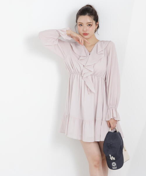 PROPORTION BODY DRESSING（プロポーションボディドレッシング）の「＜Ｅ＞ラッフルミニワンピース / 1216147303（ワンピース・レディース・ブラック/ピンク/ホワイト系その他・MEDIUM/SMALL）」の17枚目の写真