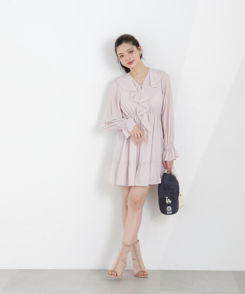 PROPORTION BODY DRESSING（プロポーションボディドレッシング）の「＜Ｅ＞ラッフルミニワンピース / 1216147303（ワンピース・レディース・ブラック/ピンク/ホワイト系その他・MEDIUM/SMALL）」の18枚目の写真