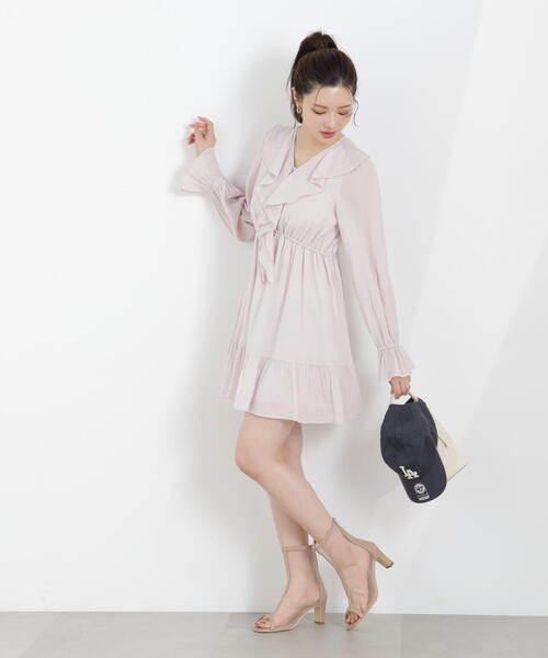 PROPORTION BODY DRESSING（プロポーションボディドレッシング）の「＜Ｅ＞ラッフルミニワンピース / 1216147303（ワンピース・レディース・ブラック/ピンク/ホワイト系その他・MEDIUM/SMALL）」の12枚目の写真