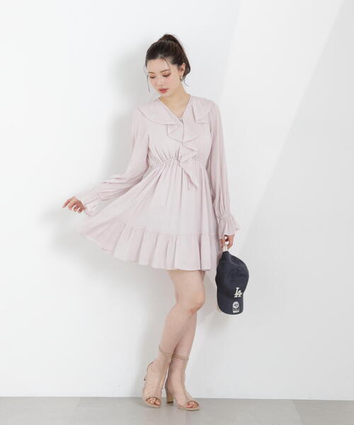 PROPORTION BODY DRESSING（プロポーションボディドレッシング）の「＜Ｅ＞ラッフルミニワンピース / 1216147303（ワンピース・レディース・ブラック/ピンク/ホワイト系その他・MEDIUM/SMALL）」の13枚目の写真