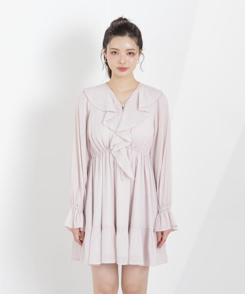 PROPORTION BODY DRESSING（プロポーションボディドレッシング）の「＜Ｅ＞ラッフルミニワンピース / 1216147303（ワンピース・レディース・ブラック/ピンク/ホワイト系その他・MEDIUM/SMALL）」の4枚目の写真