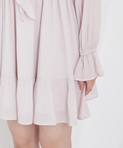 PROPORTION BODY DRESSING(プロポーションボディドレッシング)の「<E>ラッフルミニワンピース / 1216147303(ワンピース・レディース・ブラック/ピンク/ホワイト系その他・MEDIUM/SMALL)」の11枚目の写真