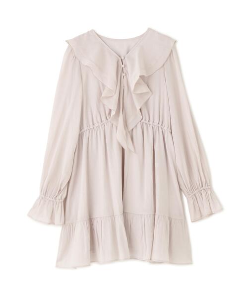 PROPORTION BODY DRESSING(プロポーションボディドレッシング)の「<E>ラッフルミニワンピース / 1216147303(ワンピース・レディース・ブラック/ピンク/ホワイト系その他・MEDIUM/SMALL)」の12枚目の写真