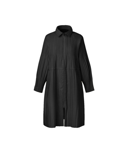 [女性] サファリロングプリーツジャンパー (ブラック)