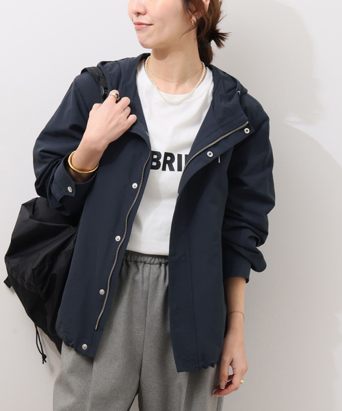 JOURNAL STANDARD relume（ジャーナルスタンダード　レリューム）の「撥水グログランマウンテンパーカー（ブルゾン・レディース・ベージュ/ネイビー/カーキ・FREE）」の3枚目の写真