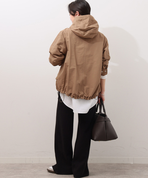 JOURNAL STANDARD relume（ジャーナルスタンダード　レリューム）の「撥水グログランマウンテンパーカー（ブルゾン・レディース・ベージュ/ネイビー/カーキ・FREE）」の8枚目の写真