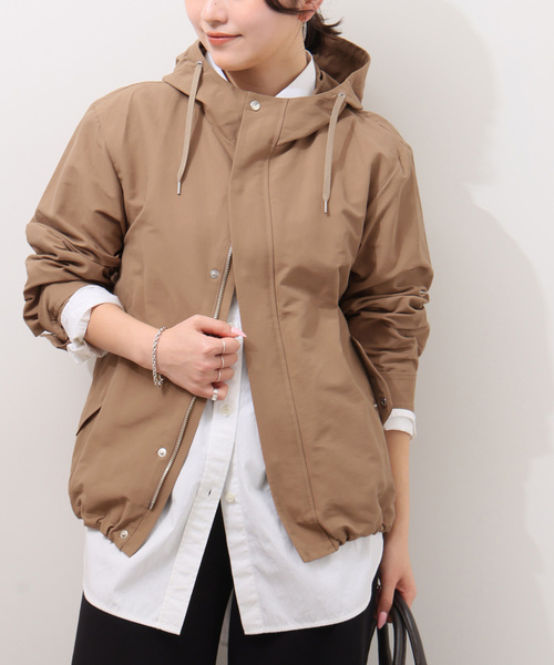 JOURNAL STANDARD relume（ジャーナルスタンダード　レリューム）の「撥水グログランマウンテンパーカー（ブルゾン・レディース・ベージュ/ネイビー/カーキ・FREE）」の9枚目の写真