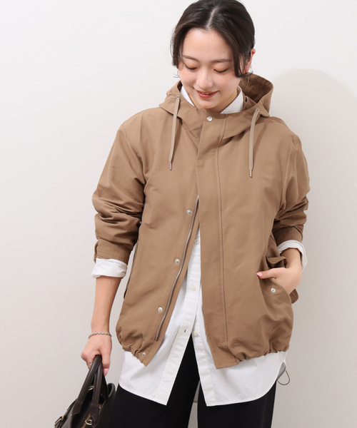 JOURNAL STANDARD relume（ジャーナルスタンダード　レリューム）の「撥水グログランマウンテンパーカー（ブルゾン・レディース・ベージュ/ネイビー/カーキ・FREE）」の10枚目の写真