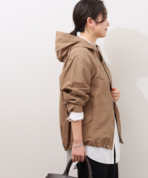 JOURNAL STANDARD relume（ジャーナルスタンダード　レリューム）の「撥水グログランマウンテンパーカー（ブルゾン・レディース・ベージュ/ネイビー/カーキ・FREE）」の11枚目の写真