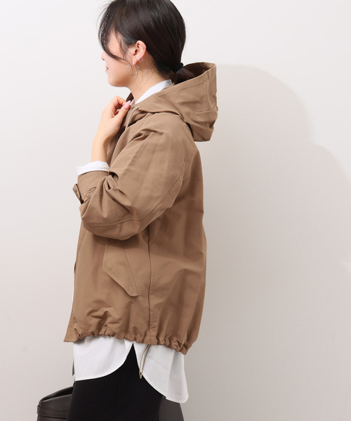 JOURNAL STANDARD relume（ジャーナルスタンダード　レリューム）の「撥水グログランマウンテンパーカー（ブルゾン・レディース・ベージュ/ネイビー/カーキ・FREE）」の12枚目の写真