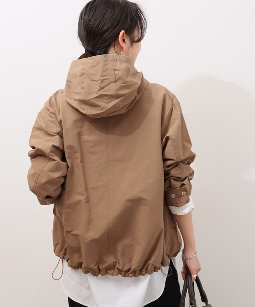 JOURNAL STANDARD relume（ジャーナルスタンダード　レリューム）の「撥水グログランマウンテンパーカー（ブルゾン・レディース・ベージュ/ネイビー/カーキ・FREE）」の13枚目の写真