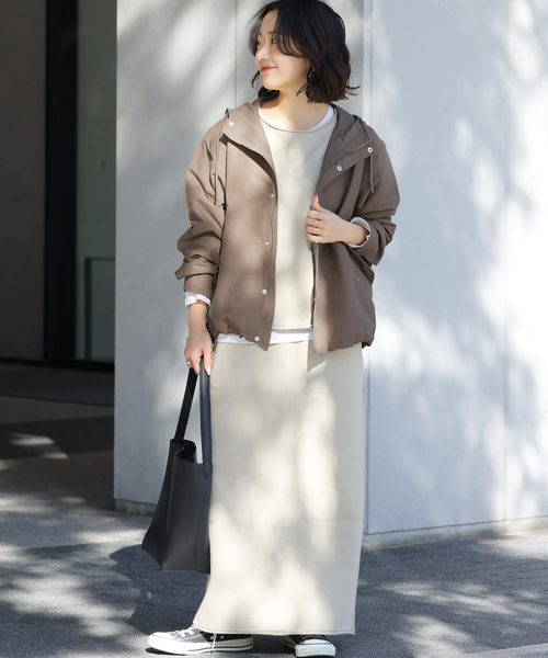 JOURNAL STANDARD relume（ジャーナルスタンダード　レリューム）の「撥水グログランマウンテンパーカー（ブルゾン・レディース・ベージュ/ネイビー/カーキ・FREE）」の14枚目の写真