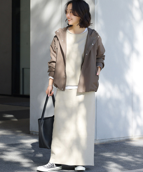 JOURNAL STANDARD relume（ジャーナルスタンダード　レリューム）の「撥水グログランマウンテンパーカー（ブルゾン・レディース・ベージュ/ネイビー/カーキ・FREE）」の15枚目の写真