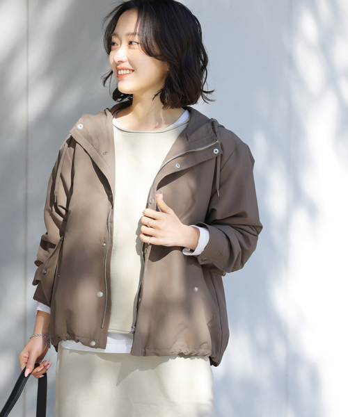 JOURNAL STANDARD relume（ジャーナルスタンダード　レリューム）の「撥水グログランマウンテンパーカー（ブルゾン・レディース・ベージュ/ネイビー/カーキ・FREE）」の18枚目の写真