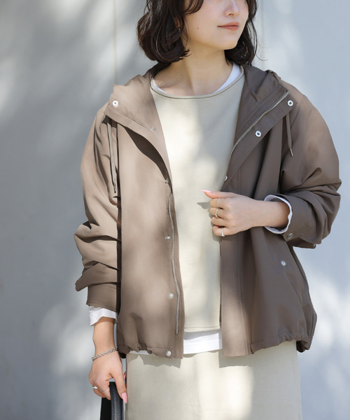 JOURNAL STANDARD relume（ジャーナルスタンダード　レリューム）の「撥水グログランマウンテンパーカー（ブルゾン・レディース・ベージュ/ネイビー/カーキ・FREE）」の19枚目の写真