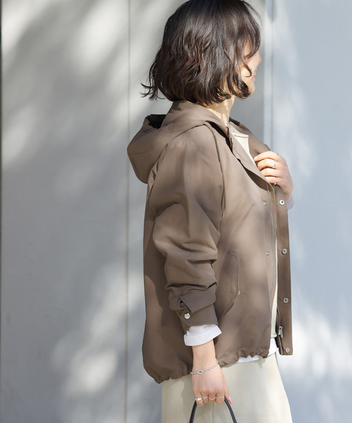 JOURNAL STANDARD relume（ジャーナルスタンダード　レリューム）の「撥水グログランマウンテンパーカー（ブルゾン・レディース・ベージュ/ネイビー/カーキ・FREE）」の21枚目の写真