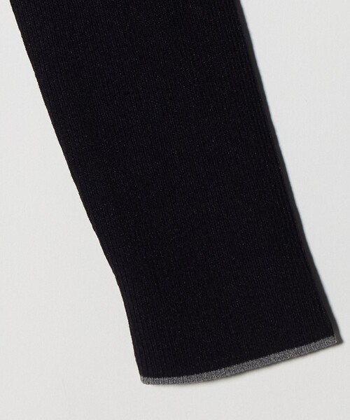 UNITED ARROWS（ユナイテッドアローズ）の「スキッパー リブカーディガン ‐ウォッシャブル‐（カーディガン/ボレロ・レディース・ベージュ/ネイビー・FREE）」の4枚目の写真