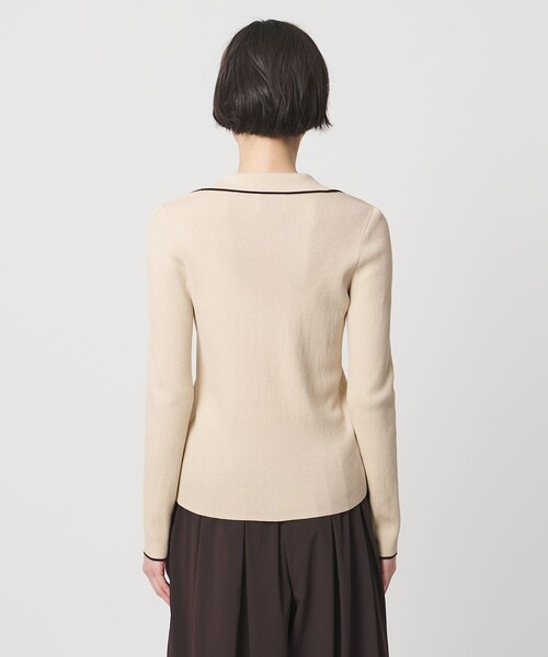 UNITED ARROWS(ユナイテッドアローズ)の「スキッパー リブカーディガン ‐ウォッシャブル‐(カーディガン/ボレロ・レディース・ベージュ/ネイビー・FREE)」の20枚目の写真