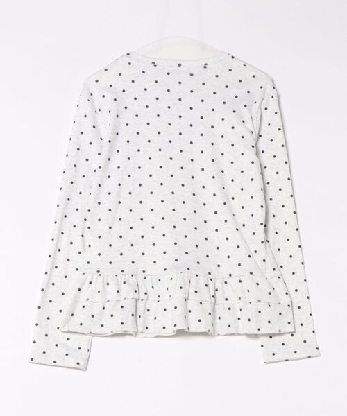 NO WAY(ノーウェイ)の「/Bz/ドットダブルフリル長袖ペプラムカットソー Y2K(MA/EKW149)(Tシャツ/カットソー・レディース・ライトグレー・FREE)」の4枚目の写真