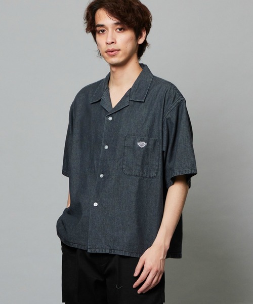 EDWIN（エドウィン）の「EDWIN エドウィン ルーズシルエット バギーシャツ デニム 半袖（シャツ/ブラウス・メンズ・ライトインディゴブルー/ホワイト/ブルー/ブラック系その他・X-LARGE/MEDIUM/LARGE）」の3枚目の写真