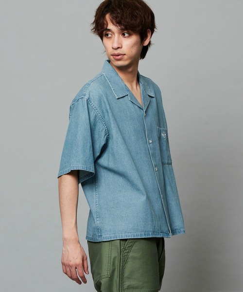 EDWIN（エドウィン）の「EDWIN エドウィン ルーズシルエット バギーシャツ デニム 半袖（シャツ/ブラウス・メンズ・ライトインディゴブルー/ホワイト/ブルー/ブラック系その他・X-LARGE/MEDIUM/LARGE）」の16枚目の写真