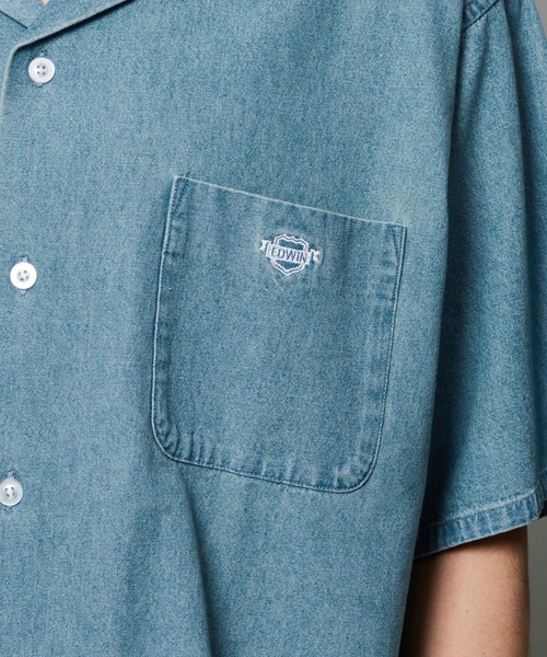EDWIN（エドウィン）の「EDWIN エドウィン ルーズシルエット バギーシャツ デニム 半袖（シャツ/ブラウス・メンズ・ライトインディゴブルー/ホワイト/ブルー/ブラック系その他・X-LARGE/MEDIUM/LARGE）」の18枚目の写真