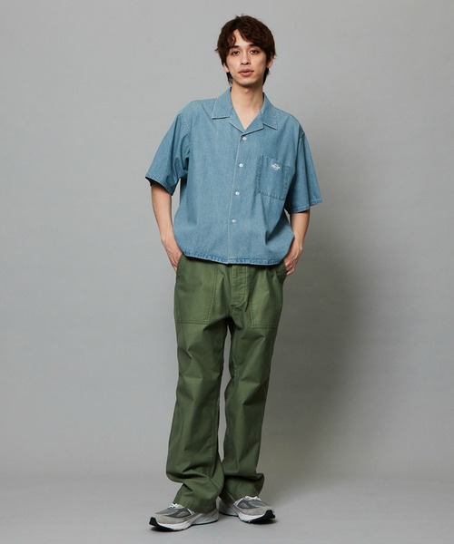 EDWIN（エドウィン）の「EDWIN エドウィン ルーズシルエット バギーシャツ デニム 半袖（シャツ/ブラウス・メンズ・ライトインディゴブルー/ホワイト/ブルー/ブラック系その他・X-LARGE/MEDIUM/LARGE）」の19枚目の写真