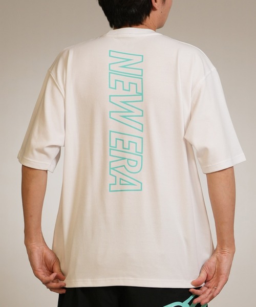 NEW ERA(ニューエラ)の「【ムラサキスポーツ別注】NEW ERA/ニューエラ PA SS OS PF T VERT Tシャツ(Tシャツ/カットソー・メンズ・ホワイト/ブラック・L/M/XL)」の1枚目の写真