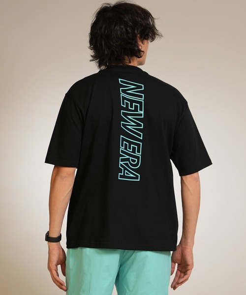 NEW ERA(ニューエラ)の「【ムラサキスポーツ別注】NEW ERA/ニューエラ PA SS OS PF T VERT Tシャツ(Tシャツ/カットソー・メンズ・ホワイト/ブラック・L/M/XL)」の4枚目の写真