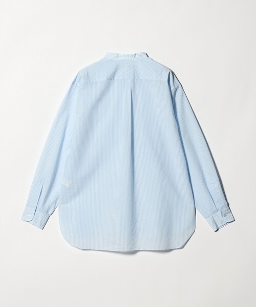 UNITED ARROWS(ユナイテッドアローズ)の「フェザーポプリン ストライプ バンドカラー シャツ(シャツ/ブラウス・メンズ・ライトブルー/ライム・S/XL/M/L)」の10枚目の写真