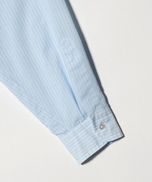 UNITED ARROWS(ユナイテッドアローズ)の「フェザーポプリン ストライプ バンドカラー シャツ(シャツ/ブラウス・メンズ・ライトブルー/ライム・S/XL/M/L)」の12枚目の写真