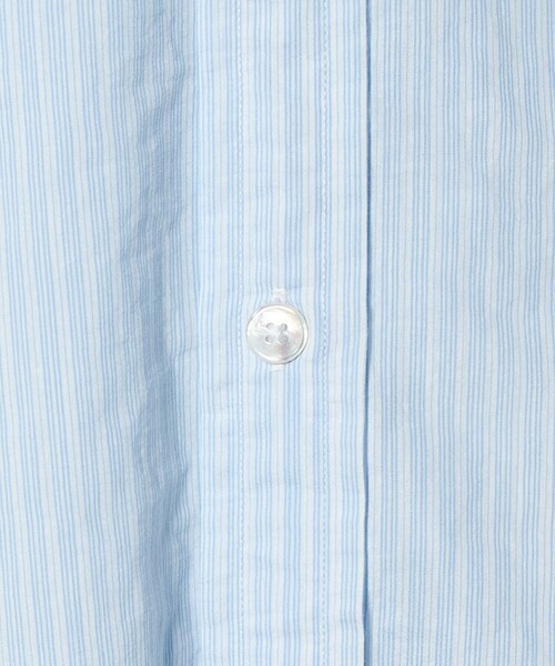 UNITED ARROWS(ユナイテッドアローズ)の「フェザーポプリン ストライプ バンドカラー シャツ(シャツ/ブラウス・メンズ・ライトブルー/ライム・S/XL/M/L)」の15枚目の写真