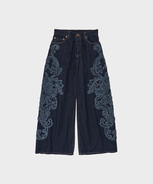 TAAKK(ターク)の「Denim Pants(デニムパンツ・レディース・ブルー/インディゴブルー・2/1)」の1枚目の写真