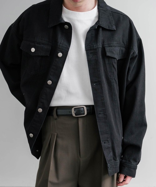 Rocky Monroe(ロッキーモンロー)の「リアルレザー 本革 マットスクエアバックルベルト(ベルト・メンズ・ブラック/ベージュ/ブラウン/グレー・FREE)」の21枚目の写真