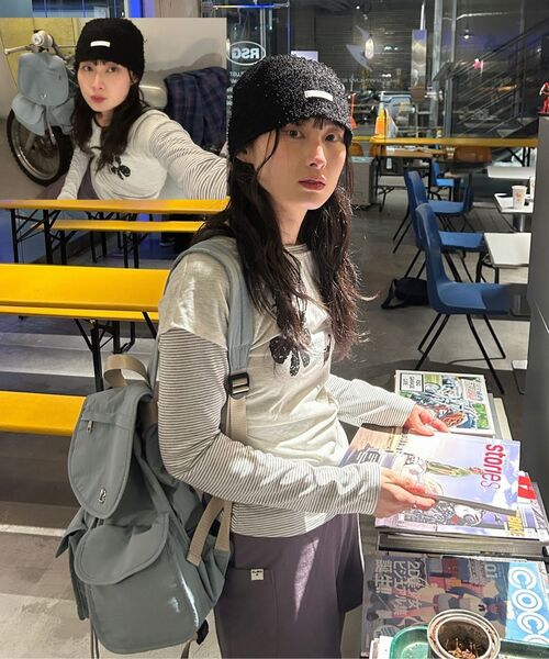 KIJIKO（キジコ）の「ke611-Bootcut Skirt Pants Purple（スウェットパンツ・レディース・パープル・FREE）」の10枚目の写真