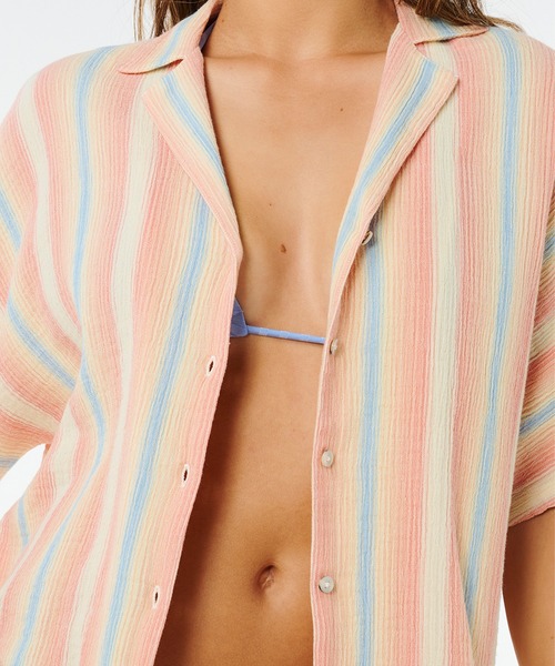 rip curl(リップカール)の「RIP CURL/リップカール 半袖シャツ 07RWSH(シャツ/ブラウス・レディース・ストライプ・S)」の5枚目の写真