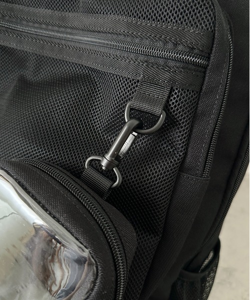 Lee(リー)の「Lee/撥水バックルリュッククリアポーチ付き/約17L/デイリーユース/PC収納/ユニセックス(バックパック/リュック・レディース・ブラック×ブラック・FREE)」の17枚目の写真