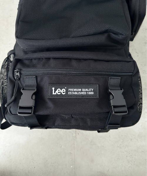 Lee(リー)の「Lee/撥水バックルリュッククリアポーチ付き/約17L/デイリーユース/PC収納/ユニセックス(バックパック/リュック・レディース・ブラック×ブラック・FREE)」の18枚目の写真